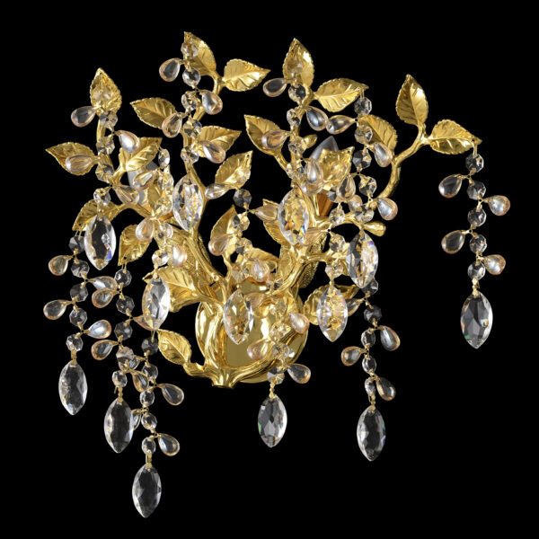 Бра Crystal Lux EDEN AP2 GOLD - купить на сайте Люстры Торг 1458010 Бра Crystal Lux EDEN AP2 GOLD