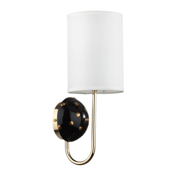 944eb0cbe500ee73a4bb54fee54311cd 5424/1W MODERN ODL_EX24 000 золотой/черный/белый/металл/керамика/ткань Бра E14 1*40W POLLEN