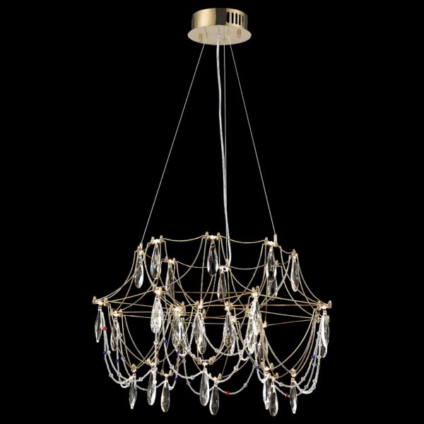 96tkhb80kbcfkzj7h9esa9mbsoliwi25 WE336.32.303 WERTMARK FELICIA светильник подвесной, LED, 32x1W, 3000K