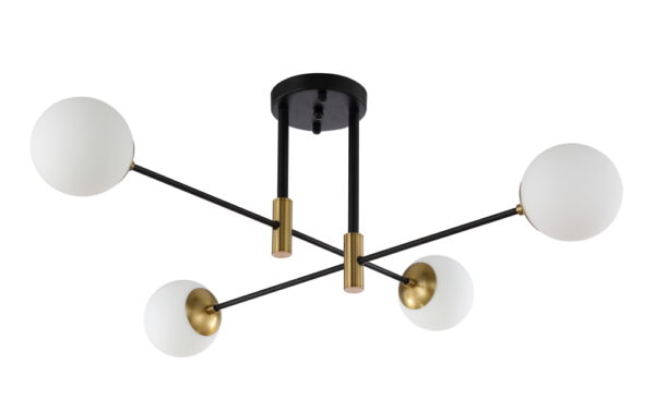 FIDEL_PL4_BLACK Светильник потолочный Crystal Lux FIDEL PL4 BLACK