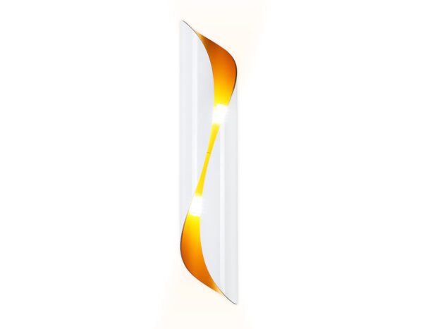 FW240 FW240 WH/GD белый/золото G9/2 max 40W 400*80*100 (лампы LED G9 7W 4200K в комплекте)