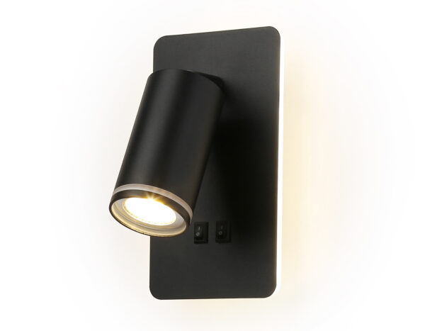 FW2466 FW2466 BK черный GU10 max 12W+LED 4200K 9W 185*105*150