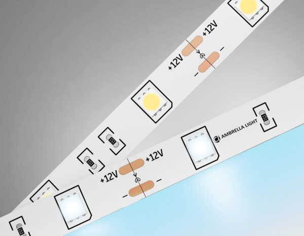 GS1803 GS1803 5050 30Led/ 7.2W m/ 12V IP20 6500K/ 5000*10*1.87mm (2 конт.)