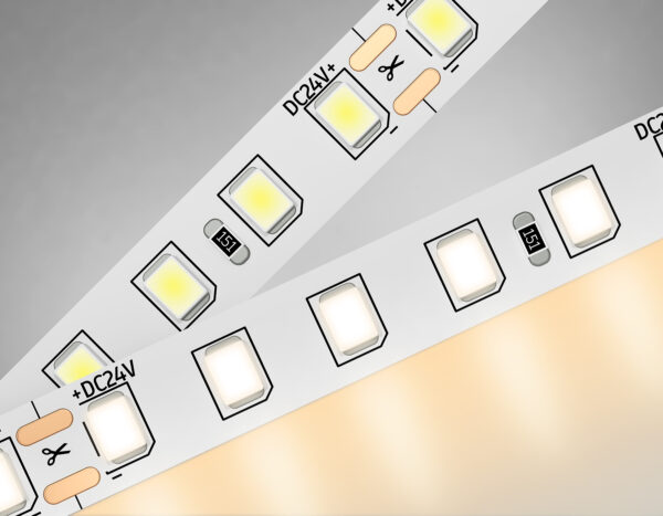 GS3101 GS3101 2835 120Led/ 10W m/ 24V IP20 3000K/ 5000*8*1.2mm (2 конт.)