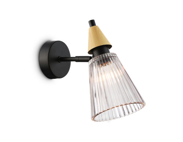 LH58118 LH58118 BK/LW/SM черный/светлое дерево/дымчатый E14 max 40W 180*110*200