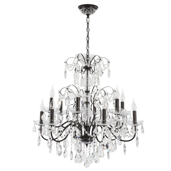 ODELIS_SP12_BROWN Люстра Crystal Lux ODELIS SP12 BROWN