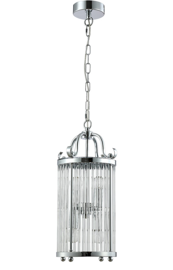 TADEO_SP4_D200_CHROME-TRANSPARENTE Светильник подвесной Crystal Lux TADEO SP4 D200 CHROME/TRANSPARENTE
