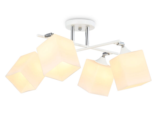 TR303083 TR303083/4 WH/CH/FR белый/хром/белый матовый E27/4 max 40W 620*620*260