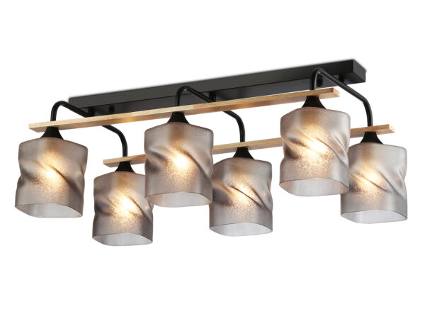 TR3033250 TR3033250/6 BK/WD черный/дерево E27/6 max 60W 580*340*245