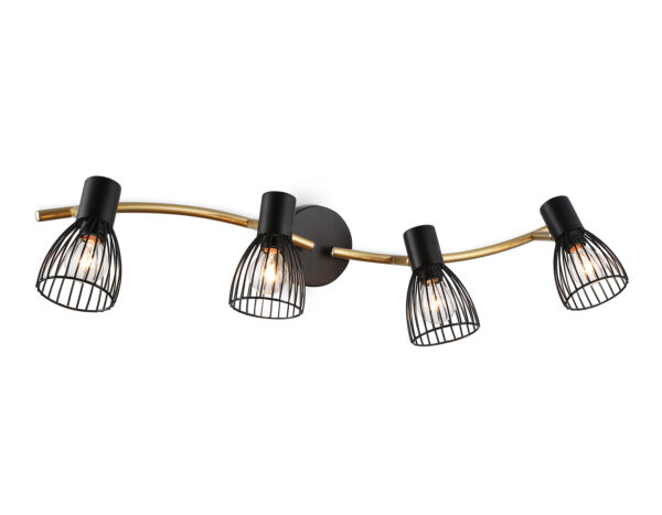 TR8662 TR8662/4 BK/GD черный/золото E14/4 max 60W 760*100*170