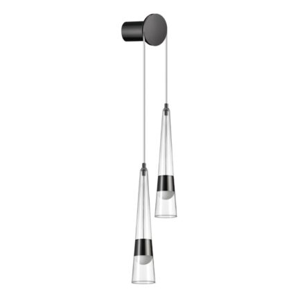 5044/24WL L-VISION ODL24 000 глянц.темн.хром/прозрачный/металл/стекло Бра LED 24W 3000K 2536Лм LUMP