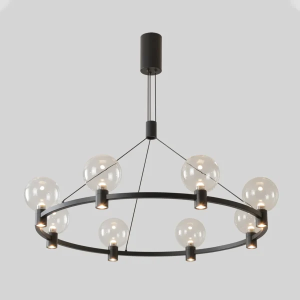 DUET_SP56W_LED_BLACK Люстра Crystal Lux DUET SP56W LED BLACK