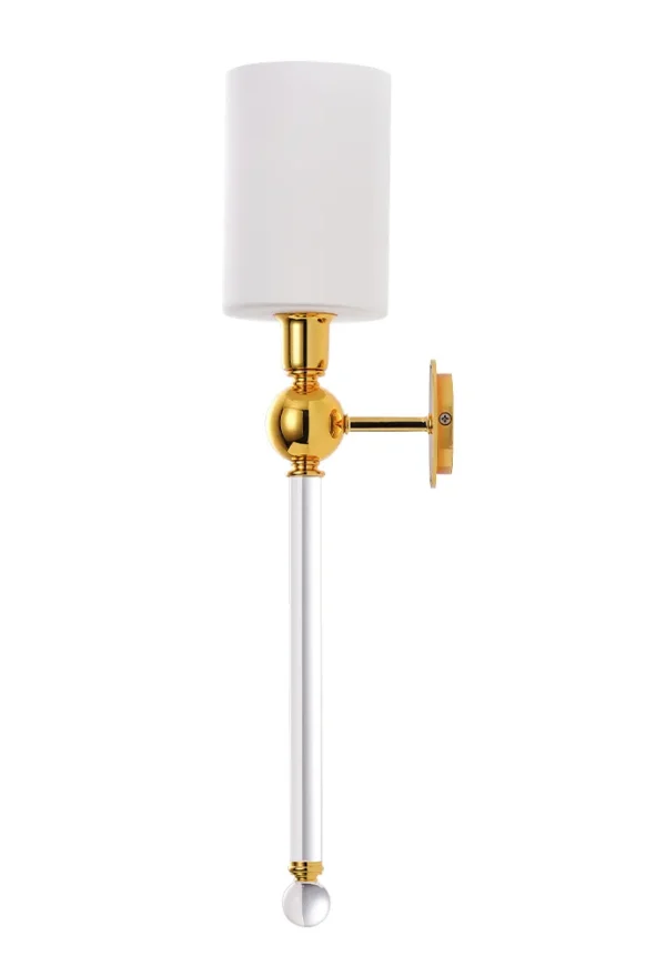 MIRABELLA_AP1_GOLD-WHITE Бра Crystal Lux MIRABELLA AP1 GOLD/WHITE