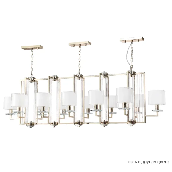 NICOLAS_SP12_L1600_GOLD-WHITE Люстры Crystal Lux NICOLAS SP12 L1600 GOLD/WHITE