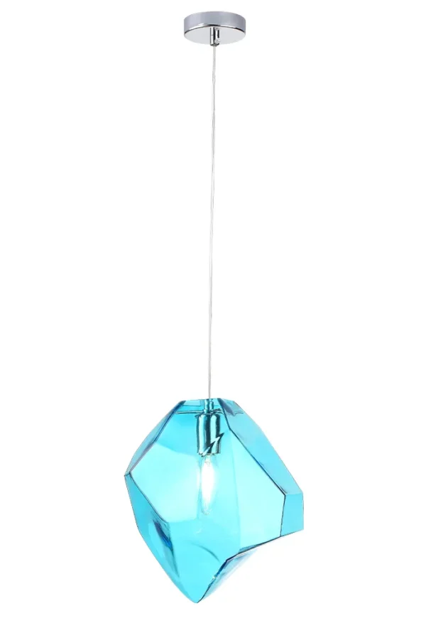 NUESTRO_SP1_CHROME-BLUE Светильник подвесной Crystal Lux NUESTRO SP1 CHROME/BLUE