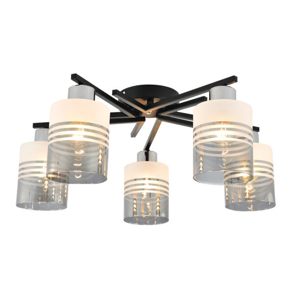 l116860 Escada 1132/5P E27*60W Black/Chrome