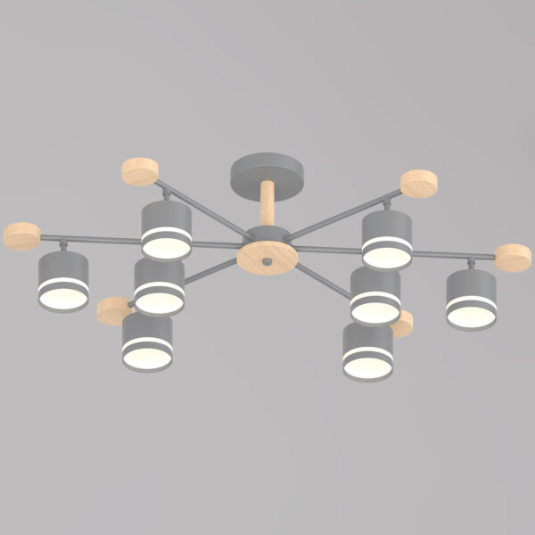 1432949_1 78730-0.3-08 GX53 GREY+WOOD светильник потолочный