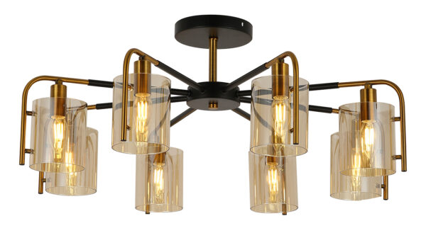8js0el03ymdbvmf1imwpm9dlu72gwx45-2 Escada 671/8P E14*40W Black/Gold