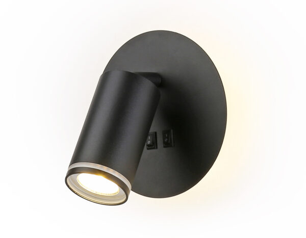 FW2463 FW2463 BK черный GU10 max 12W+LED 4200K 7W D145*150