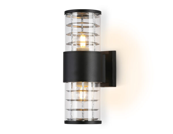 ST2525 ST2525/2 BK/CL черный/прозрачный IP54 E27/2 max 40W 305*110*155