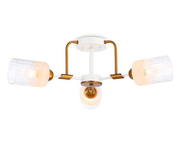 TR303321 TR303321/3 WH/GD/CL/FR белый/золото/прозрачный/белый матовый E27*3 max 60W D620*210