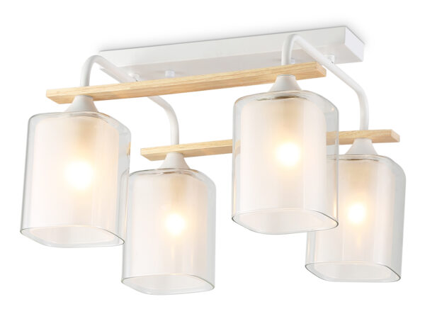 TR3033246 TR3033246/4 WH/WD белый/дерево E27/4 max 60W 340*340*245
