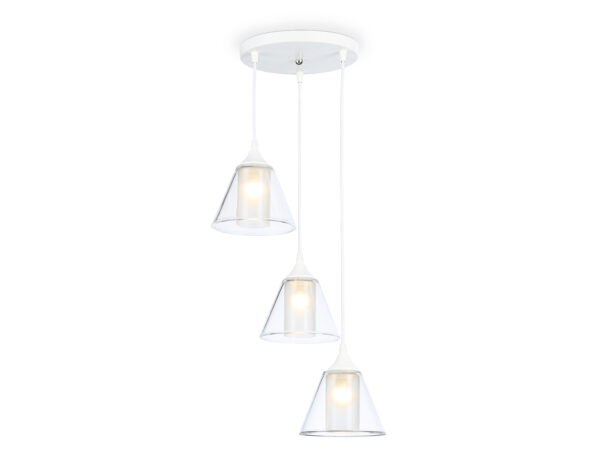 TR3553 TR3553/3 WH/CL/FR белый/прозрачный/белый матовый E27/3 max 40W D340*800