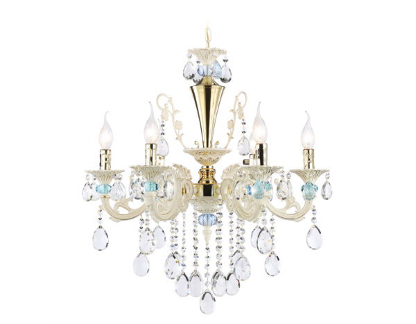 TR4923 TR4923/6 GD/WH/BL золото/белый/голубой E14*6 max 40W D600*620