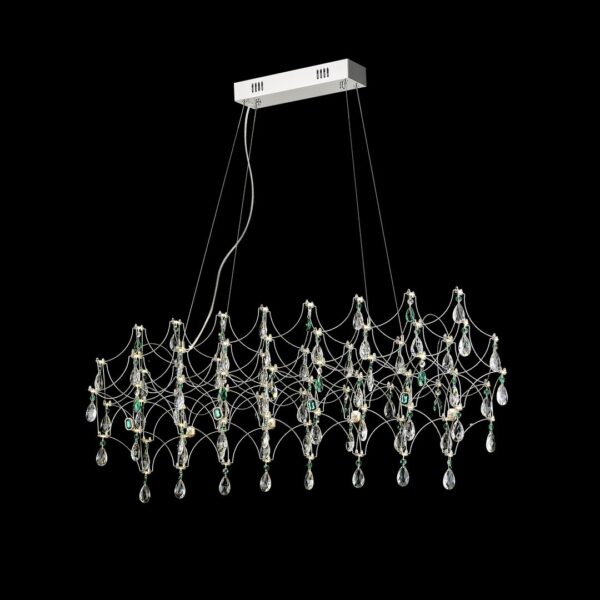 cfg254uatwdip202c3dr3jspherompi0 WE337.12.123 WERTMARK FEMERALDA светильник подвесной, LED, 120x1W, 3000K