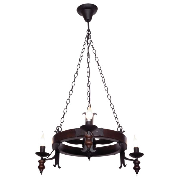 lkdifb1zyg9lrnfsil7x5p5s73clk4tr 586-723-03 VELANTE Деревянный стиль светильник подвесной, E14, 3x40W