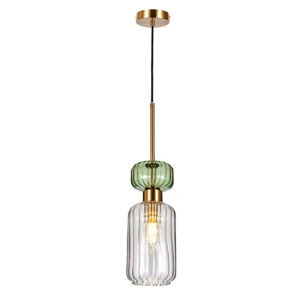 5362696186FFAF70AB31_0 Escada 1141/1S E14*60W Antique copper/Green/Clear