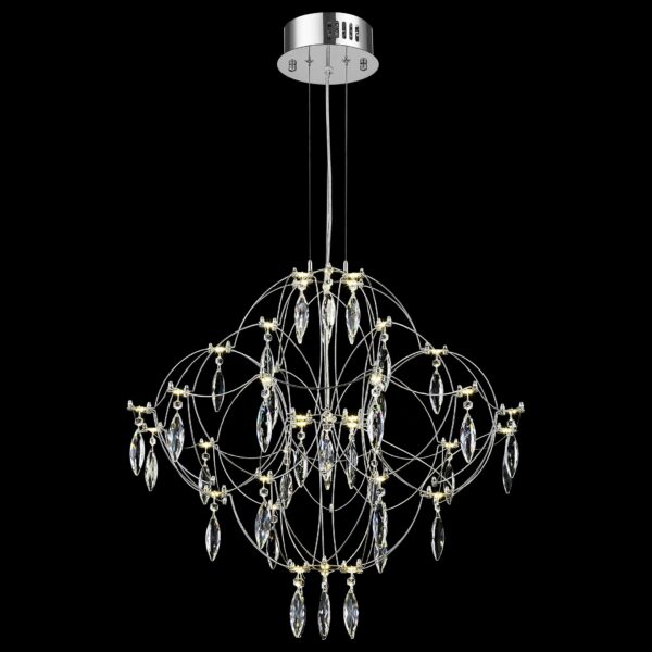 9khtnaqk1fg7k7s9vc87zajgu2dw1196 WE338.06.103 WERTMARK FEDELE светильник подвесной, LED, 42x1W, 3000/4000/6000K