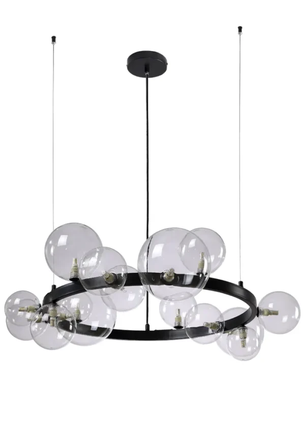 AGATA_SP15_V2_BLACK-TRANSPARENTE Люстра Crystal Lux AGATA SP15 V2 BLACK/TRANSPARENTE