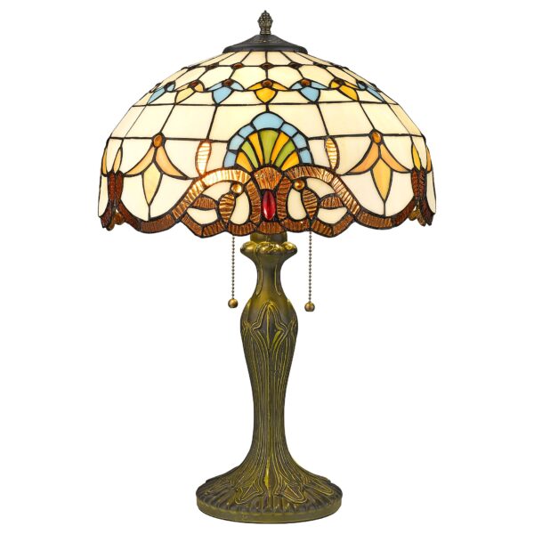 af74n8adzi4obk652n9buhv0mgj40d4k 830-804-02 VELANTE Стиль Tiffany светильник настольный, E27, 2x60W