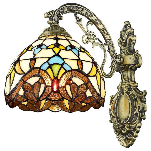 c01uy7xx42tsh7ivy9mvx19y769jrn5j 830-801-01 VELANTE Стиль Tiffany светильник настенный, E27, 60W