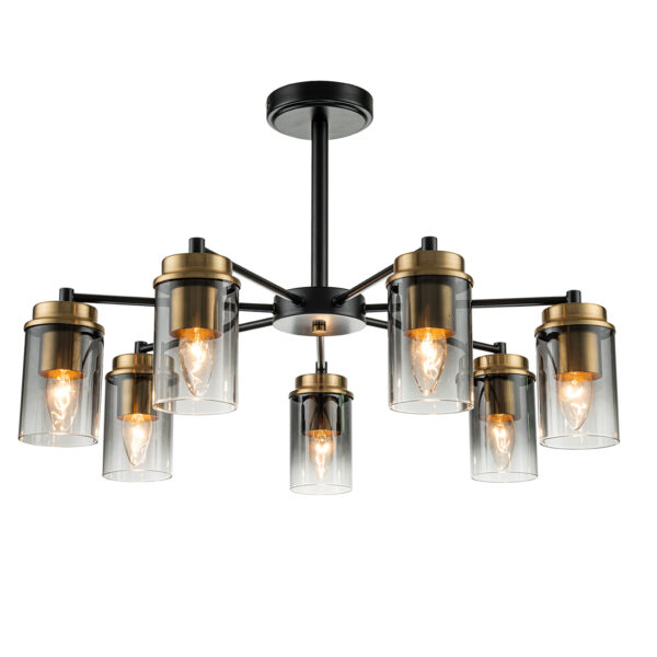 l108300 Escada 2118/7P E14*40W Black/Brass