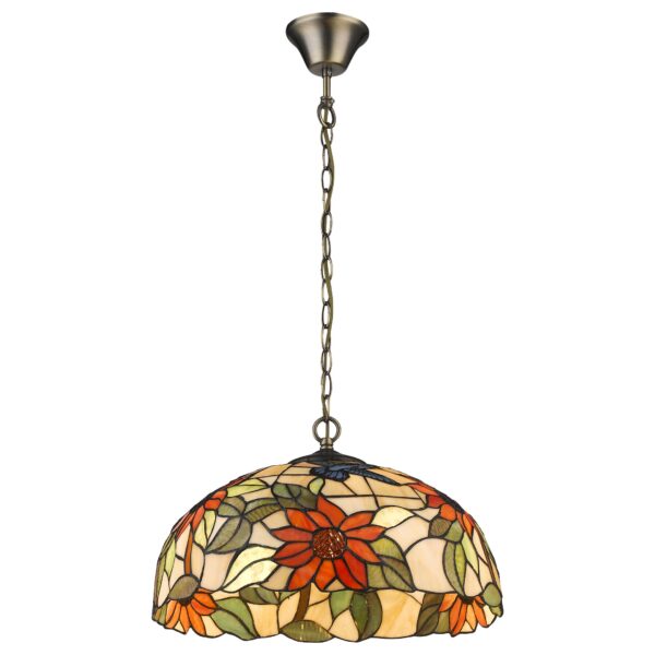 pet9dm6ha52s8f65h562zmofns3u0fd3 817-806-02 VELANTE Стиль Tiffany светильник подвесной, E27, 2x60W