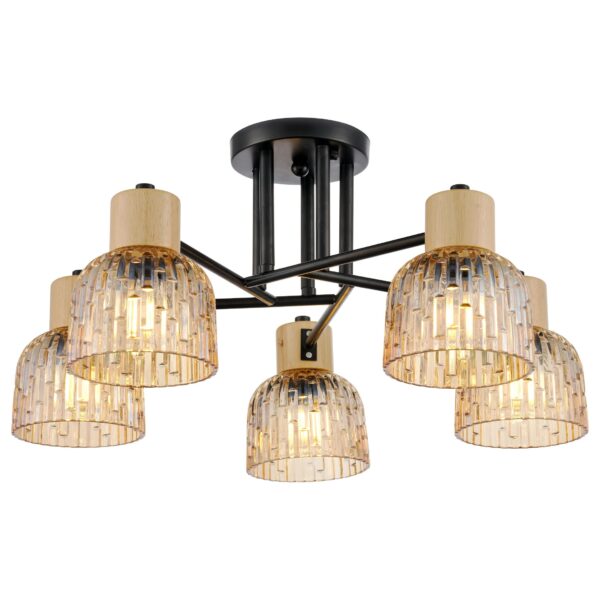 xuunak5n1phz8j2zyss4mc5591b3aqsi-1 213-027-05 VELANTE Современный стиль светильник потолочный, E14, 5x40W