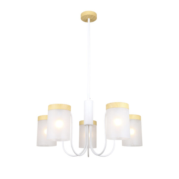 Escada 1172/5P E14*40W White/Wood Escada 1172/5P E14*40W White/Wood