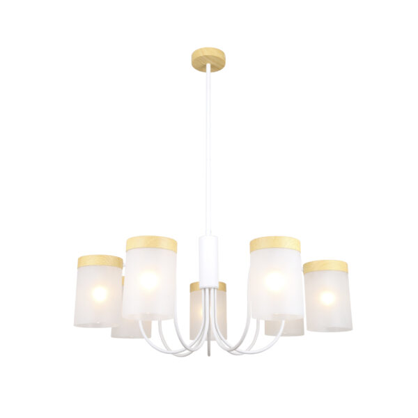 Escada 1172/7P E14*40W White/Wood Escada 1172/7P E14*40W White/Wood