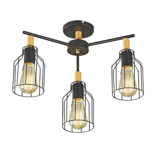 Escada 469/3PL E27*60W Black Escada 469/3PL E27*60W Black