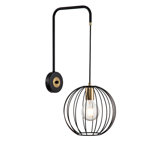 Escada 10176/1A E27*60W Black/Brass Escada 10176/1A E27*60W Black/Brass