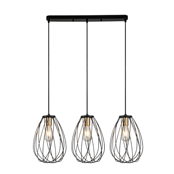 Escada 10180/3S E27*60W Black/Brass Escada 10180/3S E27*60W Black/Brass