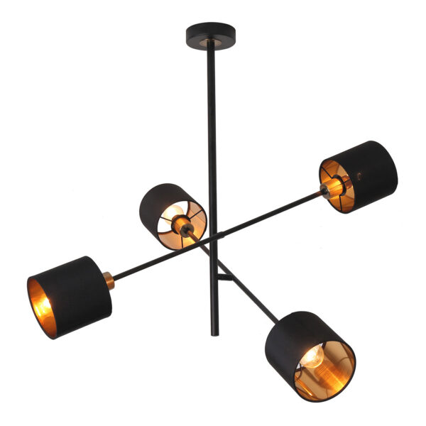 Escada 1109/4P E14*40W Black/Gold Escada 1109/4P E14*40W Black/Gold