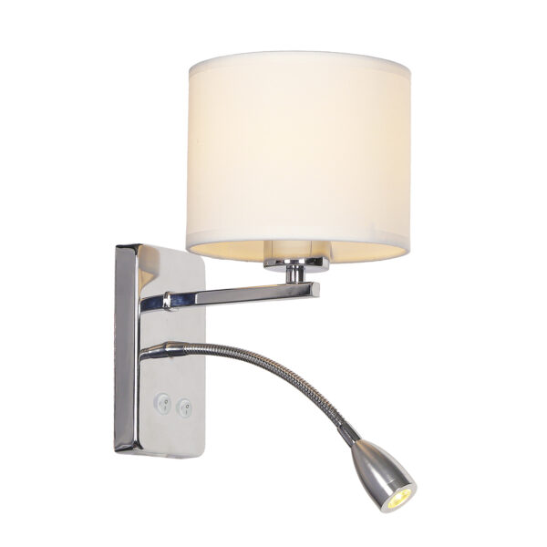 Escada 552/A LED*1W+E27*60W Chrome/White Escada 552/A LED*1W+E27*60W Chrome/White