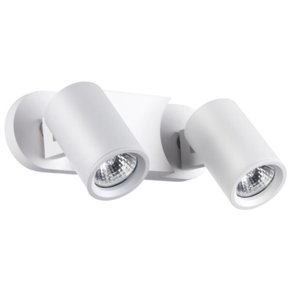 00029d9eba8b24c2ef5e547103a53833 370651 OVER NT19 430 белый Светильник накладной IP20 GU10 2*50W 220V GUSTO