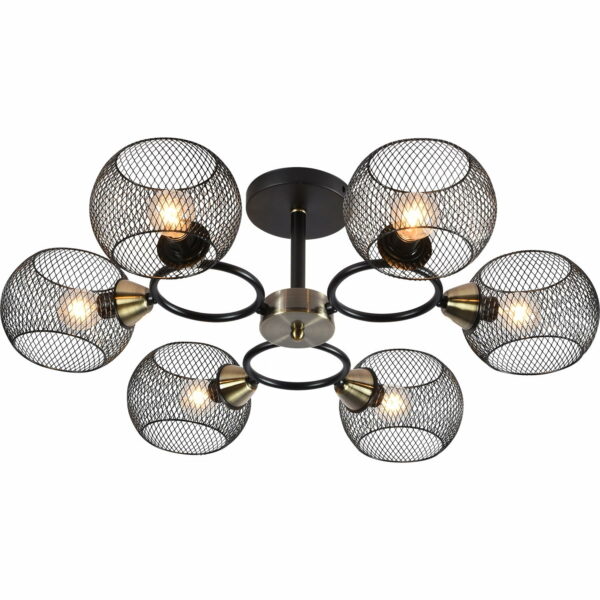 01281-0.3-06 BK+AB светильник потолочный 01281-0.3-06 BK+AB светильник потолочный