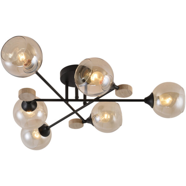 01491-0.3-06 BK+WOOD светильник потолочный 01491-0.3-06 BK+WOOD светильник потолочный