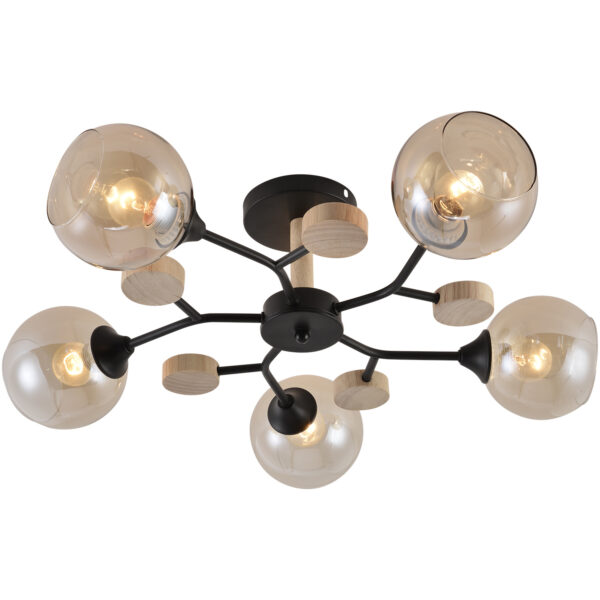 01501-0.3-05 BK+WOOD светильник потолочный 01501-0.3-05 BK+WOOD светильник потолочный