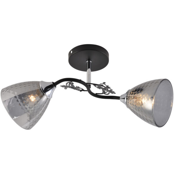 01525-0.3-02 BK+CR светильник потолочный 01525-0.3-02 BK+CR светильник потолочный